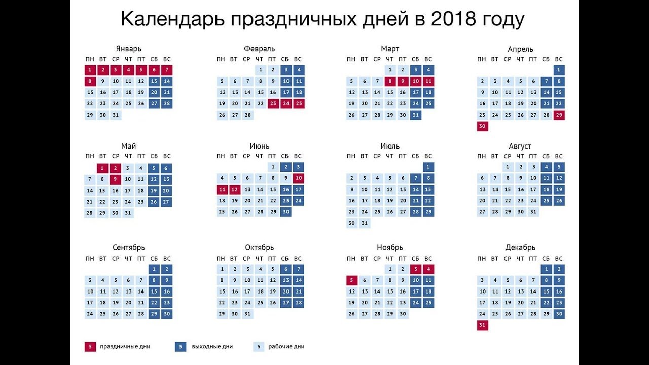 Как и сколько отдыхаем в 2019 году — календарь праздников на  2019