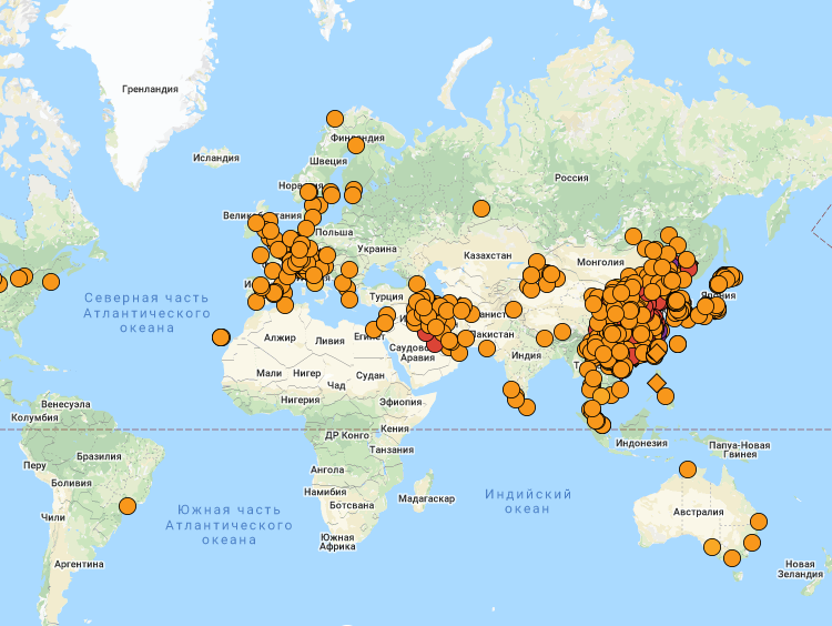 Онлайн карта распространения коронавируса 2020 сегодня на русском в реальном времени – официальный сайт (последние новости)